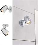 Single Adjustable Spot Light in Chrome for Bathrooms IP44