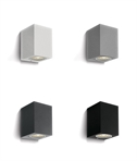 Aluminium Cube 100mm Wall Light - IP65 Rated - 4 Options