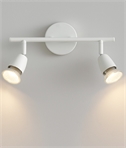 White Double Adjustable Spot Bar - Great Value