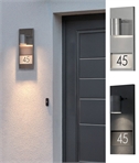 Wall Light With House Number - Modern design
