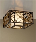 Box Flush Ceiling Light - Arts & Craft Design