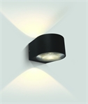 LED Up & Down Black Wall Light - IP65 Rated