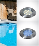 Stainless Steel 12W Underwater LED Spotlight - IP68 Rated