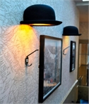 Bowler Hat Wall Light - Jeeves by Innermost