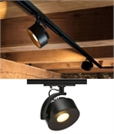 Black LED Adjustable Spotlight for Single Circuit Track