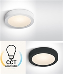 White or Black Slim Circular CCT Variable LED Ceiling Light