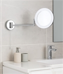 Extending LED Illuminated Vanity Mirror Wall Mounted 