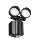 Modern Exterior Wall Twin Spotlight - PIR Operation