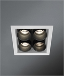 Low Glare Controlled Beam Grid Downlight - Square Bezel