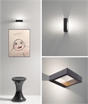 Floating Black Frame Wall Light - Long-Life LED