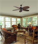 Rattan Style Ceiling Fan - No Light