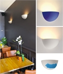 Half Moon Plain Plaster Wall Light - Paintable