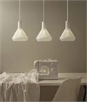 Hand-Blown Glass Shade Pendant Kit with LED Lamp