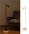 LED Reading Floor Lamp - Illuminated on Base 