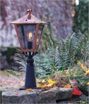 Traditional Copper Post Light with Clear Glass