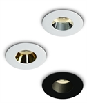 Recessed Mains GU10 Spot Light - Deep lamp position for reduced glare, in 3 finishes