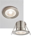 LED Fire Rated IP65 Downlight - Brushed Nickel