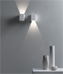 Square White Plaster Wall Light - Use it to Create Interest