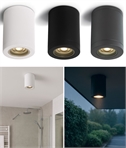 GU10 Lamp Flush Ceiling Cylinder - IP65 Rated