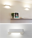 Clip Design Plaster LED Wall Light - 320mm Wide