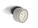 White Adjustable Semi-Recessed LED Downlight - 8W Warm White COB