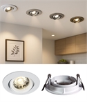 Recessed Adjustable MR16 Spotlight - 4 Finishes