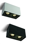 Surface Mounted Twin Box Light for GU10 Lamps - Adjustable
