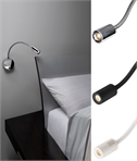 Wall Mounted Flexible Arm LED Reading Light - Switched