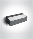 Wide LED Wall Light - IP65 Rated - Anthracite