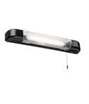 Black Bathroom Shaver Light with USB Charging & Shaver Socket