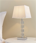 Elegant Chunky Table Lamp With Square Shade