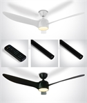 Triple Blade Ceiling Fan with 22w CCT LED Light 