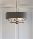 Bright Nickel 8 Arm Elegant Chandelier