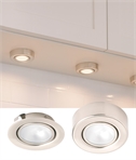 12v 20w Halogen Undercabinet Light - Brushed Chrome Finish