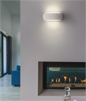 Oval Plaster Wall Light Up and Down Wall Wash Lighting