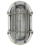 Satin Nickel Lozenge Bulkhead - E27 Lamps