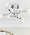 Curved Arm Semi Flush Ceiling Light