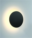 Round Anthracite 7w Backlit LED Wall or Ceiling Light - Dia 16cm