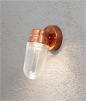 Modern Exterior LED Wall Light With Bell Jar Glass