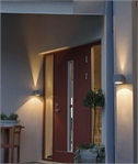 Exterior Cube Wall Light with Fan Light Effect