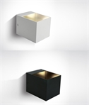 Cube Aluminium Square Wall Light with Mirror Reflector 