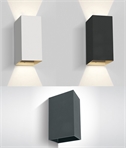 LED Up and Down Exterior Wall Light - Wide Beam