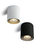 Decorative Surface Mounted GU10 Downlight in White or Black