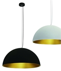 Dome Shade Pendant - Brass Reflector Dia 60cm
