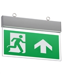Chain Suspended Illuminated Emergency Exit Sign - LED