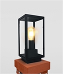 Black Box Pillar Light with Clear Glass