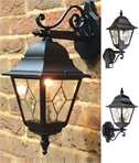 Leaded Glass Exterior Wall Lantern - Hanging, Standing or PIR Options