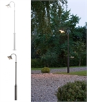 Modern Fisherman Style Shade Lamppost - White or Black