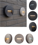 Exterior Surface-Mounted Wall Light For Low-Level Lighting - Black or Grey