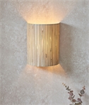 Curved Flush Mounted Seagrass Wall Light